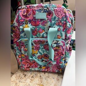 Vera Bradley Mickey’s Colorful Garden Cooler Backpack-beach, vacation,Disney
